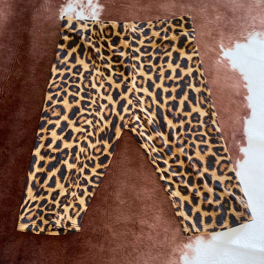 Leopard biker shorts